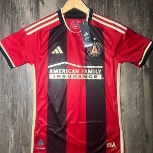 Adidas Red and Black Atlanta United Jersey